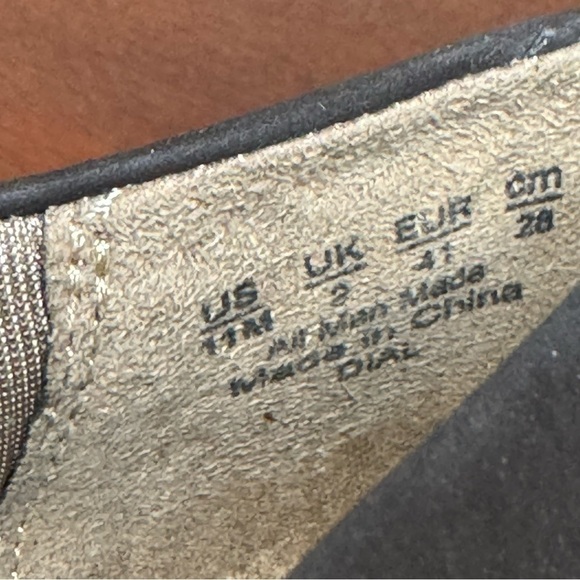 Life stride brown vegan suede loafers with buckle accent size 11 - Picture 8 of 8